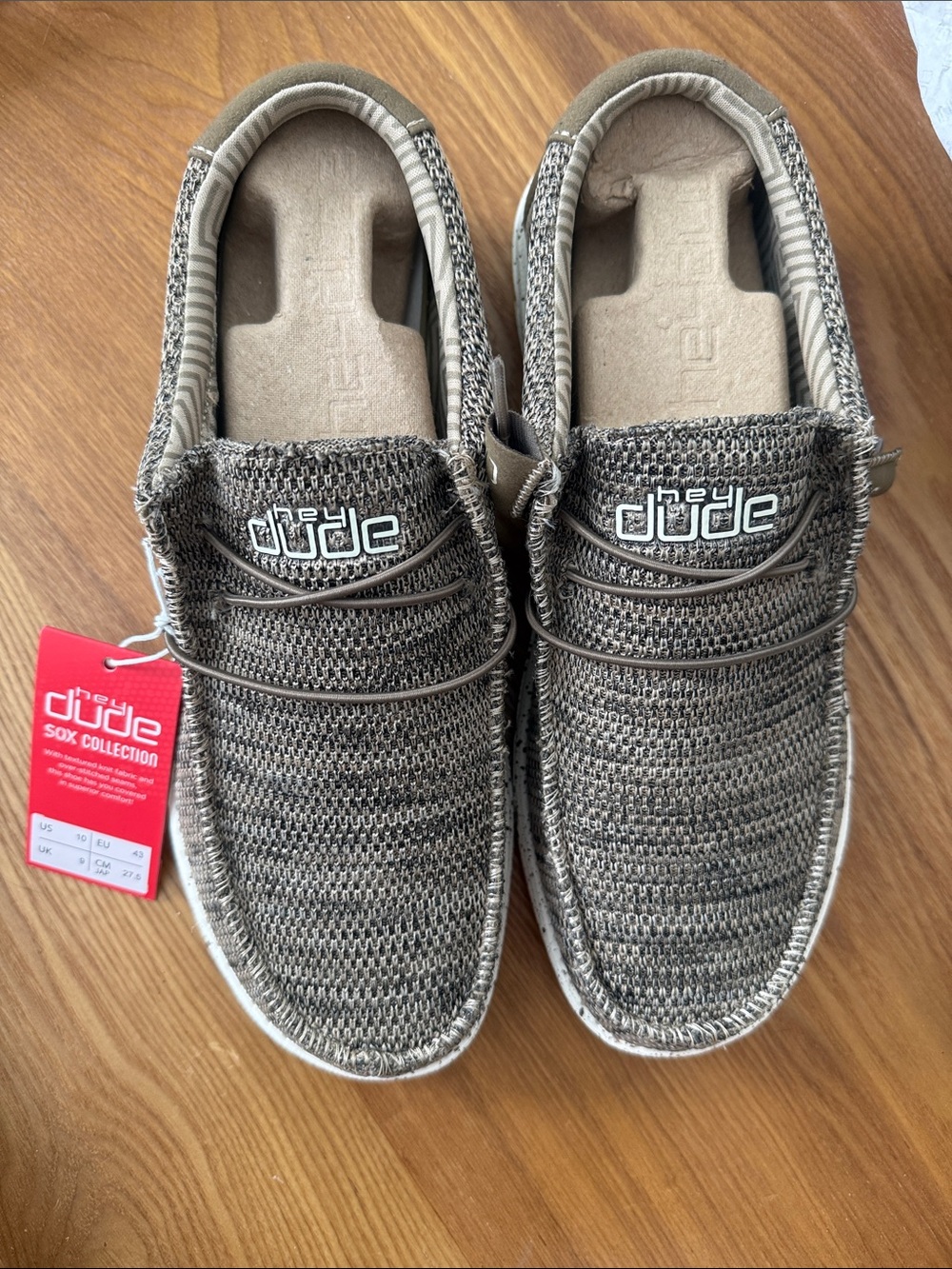 Hey Dude Wally Knit Slip-On Shoes - Taupe